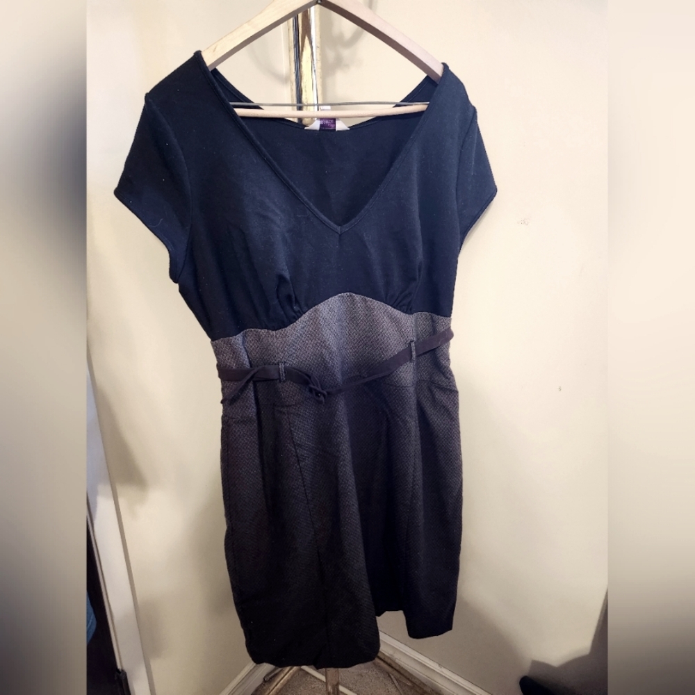 Grey and black Pepperberry dress- size 16